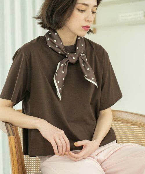 OPAQUE.CLIP / オペーク ドット クリップ Tシャツ | バックフレアショートTシャツ【洗濯機洗い可】 | 詳細25