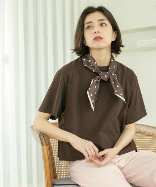 OPAQUE.CLIP / オペーク ドット クリップ Tシャツ | バックフレアショートTシャツ【洗濯機洗い可】 | 詳細26