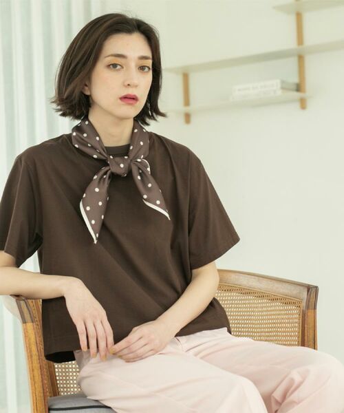 OPAQUE.CLIP / オペーク ドット クリップ Tシャツ | バックフレアショートTシャツ【洗濯機洗い可】 | 詳細27