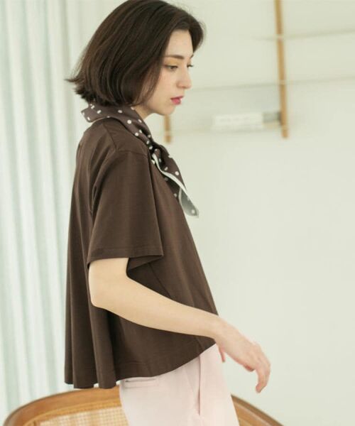 OPAQUE.CLIP / オペーク ドット クリップ Tシャツ | バックフレアショートTシャツ【洗濯機洗い可】 | 詳細30