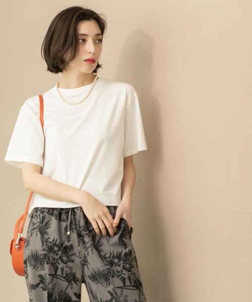 OPAQUE.CLIP / オペーク ドット クリップ Tシャツ | バックフレアショートTシャツ【洗濯機洗い可】 | 詳細5