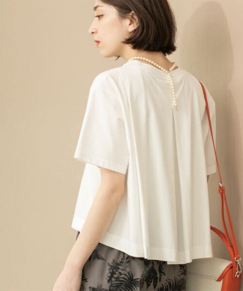 OPAQUE.CLIP / オペーク ドット クリップ Tシャツ | バックフレアショートTシャツ【洗濯機洗い可】 | 詳細7