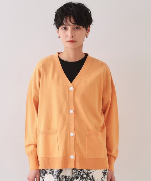 OPAQUE.CLIP / オペーク ドット クリップ カーディガン・ボレロ | ワイドVネックニットカーディガン【洗濯機洗い可】 | 詳細14