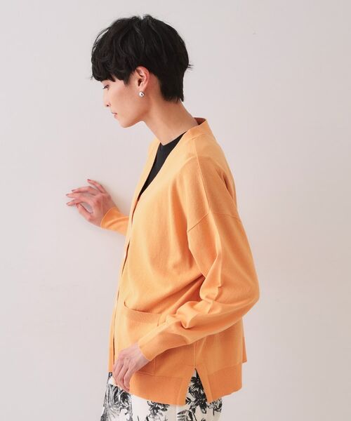 OPAQUE.CLIP / オペーク ドット クリップ カーディガン・ボレロ | ワイドVネックニットカーディガン【洗濯機洗い可】 | 詳細15