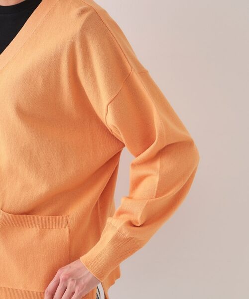 OPAQUE.CLIP / オペーク ドット クリップ カーディガン・ボレロ | ワイドVネックニットカーディガン【洗濯機洗い可】 | 詳細18