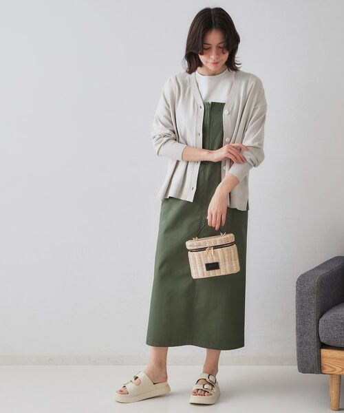 OPAQUE.CLIP / オペーク ドット クリップ カーディガン・ボレロ | ワイドVネックニットカーディガン【洗濯機洗い可】 | 詳細3