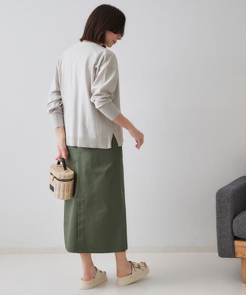 OPAQUE.CLIP / オペーク ドット クリップ カーディガン・ボレロ | ワイドVネックニットカーディガン【洗濯機洗い可】 | 詳細4