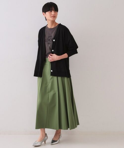 OPAQUE.CLIP / オペーク ドット クリップ カーディガン・ボレロ | ワイドVネックニットカーディガン【洗濯機洗い可】 | 詳細7