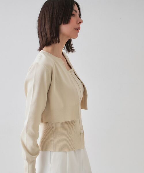OPAQUE.CLIP / オペーク ドット クリップ その他トップス | 《美人百花掲載》ショートカーディガン×リブキャミソール【洗濯機洗い可/抗ピル】 | 詳細10