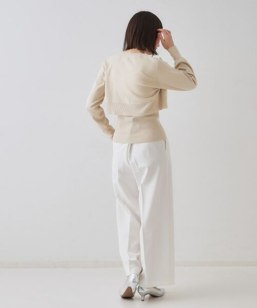 OPAQUE.CLIP / オペーク ドット クリップ その他トップス | 《美人百花掲載》ショートカーディガン×リブキャミソール【洗濯機洗い可/抗ピル】 | 詳細13