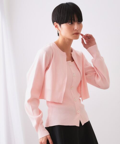 OPAQUE.CLIP / オペーク ドット クリップ その他トップス | 《美人百花掲載》ショートカーディガン×リブキャミソール【洗濯機洗い可/抗ピル】 | 詳細17