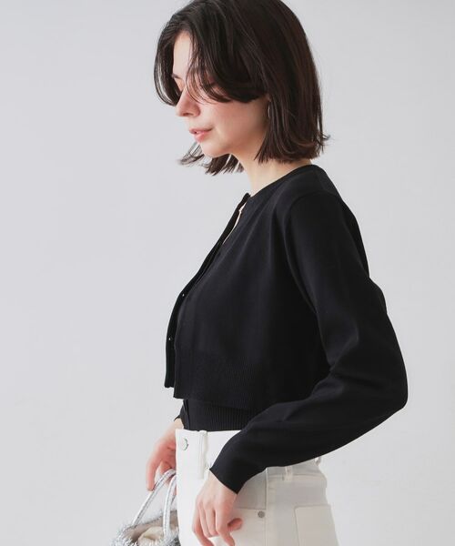 OPAQUE.CLIP / オペーク ドット クリップ その他トップス | 《美人百花掲載》ショートカーディガン×リブキャミソール【洗濯機洗い可/抗ピル】 | 詳細2