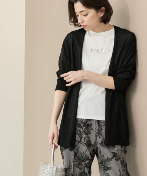 OPAQUE.CLIP / オペーク ドット クリップ カーディガン・ボレロ | ミドル丈ニットカーディガン【抗ピル/洗濯機洗い可/接触冷感】 | 詳細12