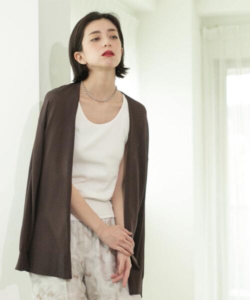 OPAQUE.CLIP / オペーク ドット クリップ カーディガン・ボレロ | ミドル丈ニットカーディガン【抗ピル/洗濯機洗い可/接触冷感】 | 詳細22