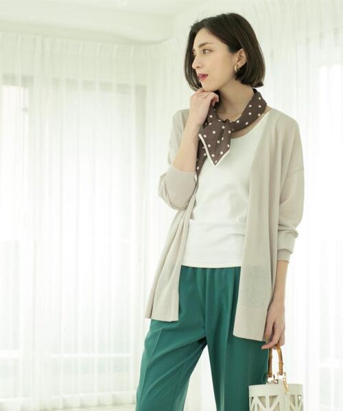 OPAQUE.CLIP / オペーク ドット クリップ カーディガン・ボレロ | ミドル丈ニットカーディガン【抗ピル/洗濯機洗い可/接触冷感】 | 詳細29