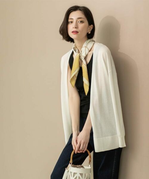 OPAQUE.CLIP / オペーク ドット クリップ カーディガン・ボレロ | ミドル丈ニットカーディガン【抗ピル/洗濯機洗い可/接触冷感】 | 詳細3