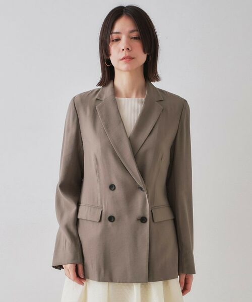 OPAQUE.CLIP / オペーク ドット クリップ テーラードジャケット | ダブルブレストジャケット【洗える】 | 詳細13