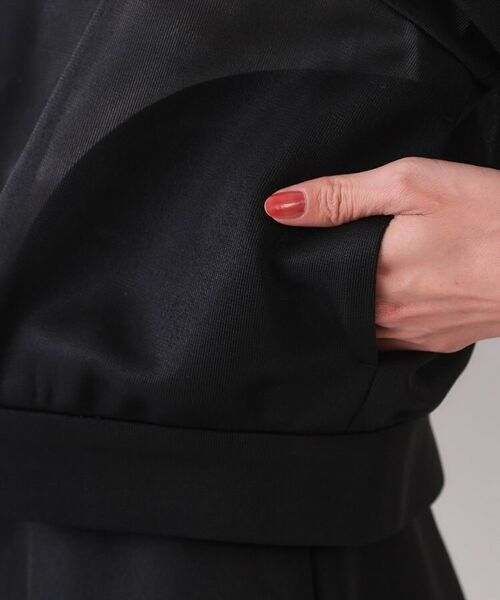 OPAQUE.CLIP / オペーク ドット クリップ レザーブルゾン・ジャケット | スポンディッシュシアーノーカラーブルゾン【洗濯機洗い可】 | 詳細14