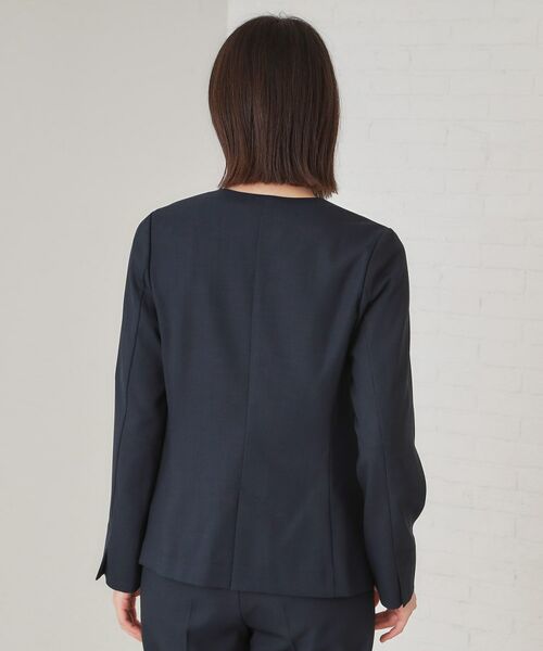 OPAQUE.CLIP / オペーク ドット クリップ ノーカラージャケット | ストレッチリネンライクVネックジャケット/セットアップ対応【洗濯機洗い可/防シワ】 | 詳細11