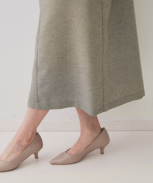 OPAQUE.CLIP / オペーク ドット クリップ ロング・マキシ丈ワンピース | 麻混ラメジャンパースカート【洗濯機洗い可】 | 詳細14