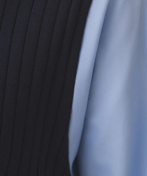 OPAQUE.CLIP / オペーク ドット クリップ ロング・マキシ丈ワンピース | フハクスリーブドッキングニットワンピース【洗濯機洗い可/抗ピル】 | 詳細12