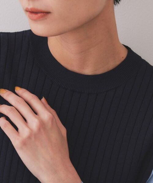 OPAQUE.CLIP / オペーク ドット クリップ ロング・マキシ丈ワンピース | フハクスリーブドッキングニットワンピース【洗濯機洗い可/抗ピル】 | 詳細16