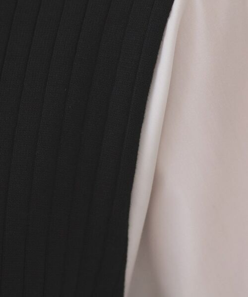 OPAQUE.CLIP / オペーク ドット クリップ ロング・マキシ丈ワンピース | フハクスリーブドッキングニットワンピース【洗濯機洗い可/抗ピル】 | 詳細8