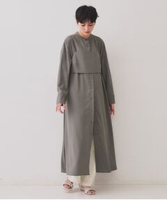 OPAQUE.CLIP / オペーク ドット クリップ ロング・マキシ丈ワンピース | 《andGIRL掲載》ビスチェセットシャツワンピース【洗濯機洗い可】