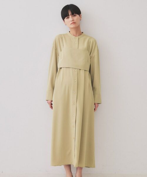 OPAQUE.CLIP / オペーク ドット クリップ ロング・マキシ丈ワンピース | 《andGIRL掲載》ビスチェセットシャツワンピース【洗濯機洗い可】 | 詳細13