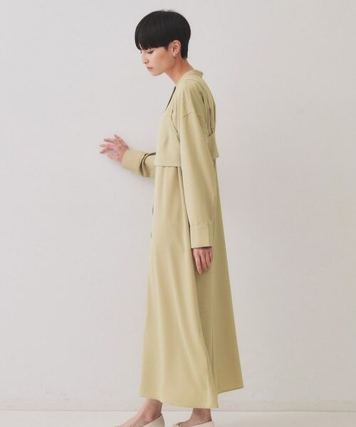 OPAQUE.CLIP / オペーク ドット クリップ ロング・マキシ丈ワンピース | 《andGIRL掲載》ビスチェセットシャツワンピース【洗濯機洗い可】 | 詳細14