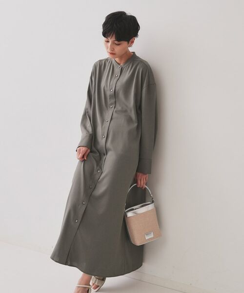 OPAQUE.CLIP / オペーク ドット クリップ ロング・マキシ丈ワンピース | 《andGIRL掲載》ビスチェセットシャツワンピース【洗濯機洗い可】 | 詳細2