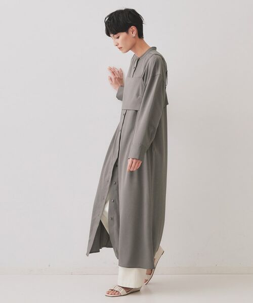 OPAQUE.CLIP / オペーク ドット クリップ ロング・マキシ丈ワンピース | 《andGIRL掲載》ビスチェセットシャツワンピース【洗濯機洗い可】 | 詳細3