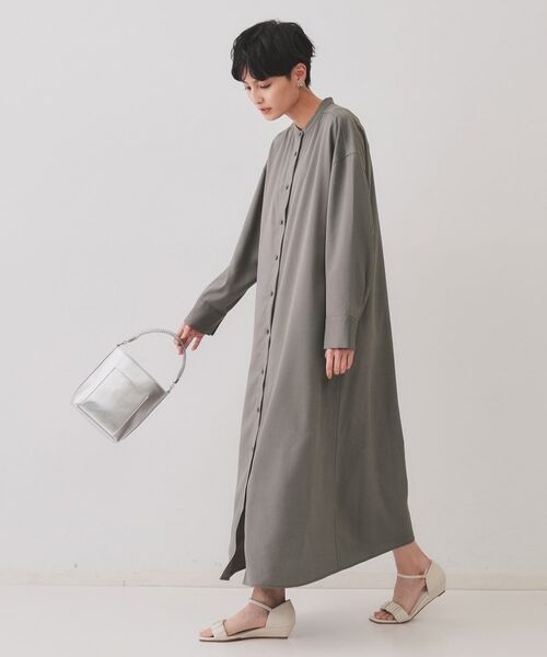 OPAQUE.CLIP / オペーク ドット クリップ ロング・マキシ丈ワンピース | 《andGIRL掲載》ビスチェセットシャツワンピース【洗濯機洗い可】 | 詳細5