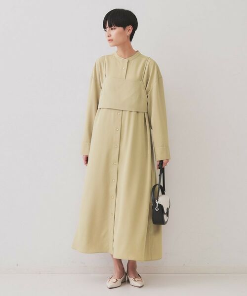 OPAQUE.CLIP / オペーク ドット クリップ ロング・マキシ丈ワンピース | 《andGIRL掲載》ビスチェセットシャツワンピース【洗濯機洗い可】 | 詳細8