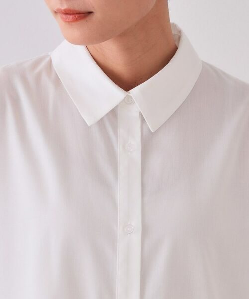 OPAQUE.CLIP / オペーク ドット クリップ ロング・マキシ丈ワンピース | 裾タックティアードシャツワンピース【洗濯機洗い可】 | 詳細12