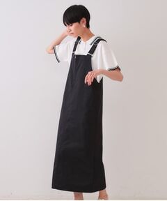 OPAQUE.CLIP / オペーク ドット クリップ ロング・マキシ丈ワンピース | フロントZIPワークジャンスカ【洗濯機洗い可】