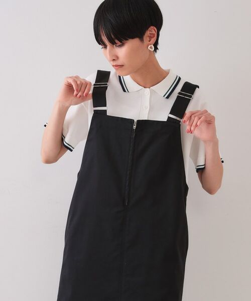 OPAQUE.CLIP / オペーク ドット クリップ ロング・マキシ丈ワンピース | フロントZIPワークジャンスカ【洗濯機洗い可】 | 詳細1