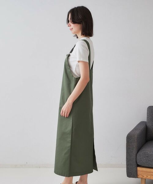 OPAQUE.CLIP / オペーク ドット クリップ ロング・マキシ丈ワンピース | フロントZIPワークジャンスカ【洗濯機洗い可】 | 詳細10