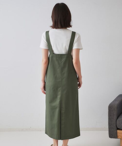 OPAQUE.CLIP / オペーク ドット クリップ ロング・マキシ丈ワンピース | フロントZIPワークジャンスカ【洗濯機洗い可】 | 詳細11