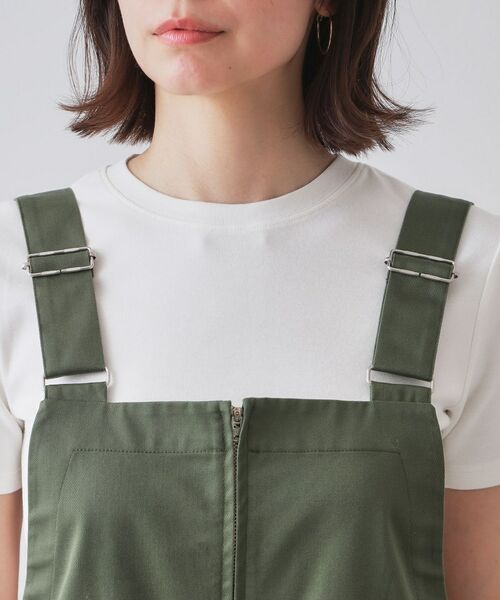 OPAQUE.CLIP / オペーク ドット クリップ ロング・マキシ丈ワンピース | フロントZIPワークジャンスカ【洗濯機洗い可】 | 詳細12