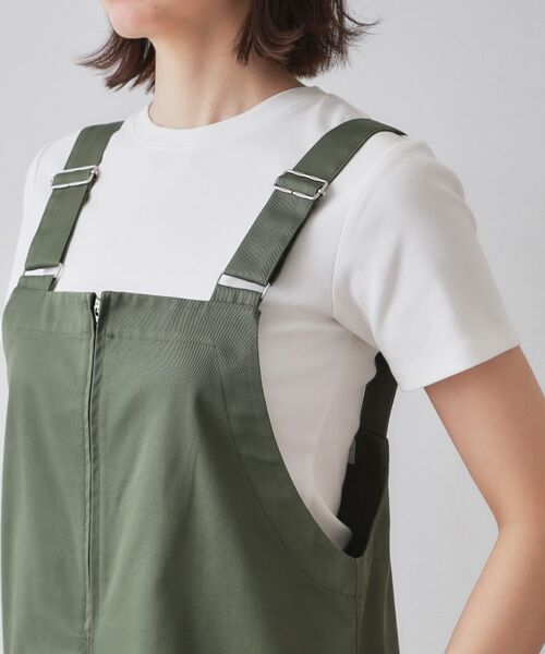 OPAQUE.CLIP / オペーク ドット クリップ ロング・マキシ丈ワンピース | フロントZIPワークジャンスカ【洗濯機洗い可】 | 詳細14