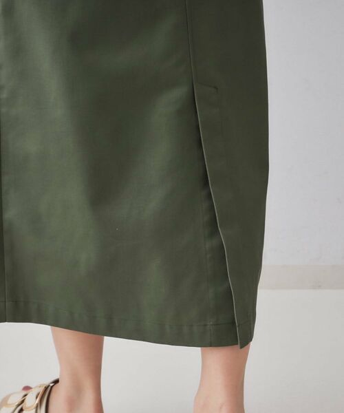 OPAQUE.CLIP / オペーク ドット クリップ ロング・マキシ丈ワンピース | フロントZIPワークジャンスカ【洗濯機洗い可】 | 詳細17