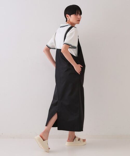 OPAQUE.CLIP / オペーク ドット クリップ ロング・マキシ丈ワンピース | フロントZIPワークジャンスカ【洗濯機洗い可】 | 詳細3