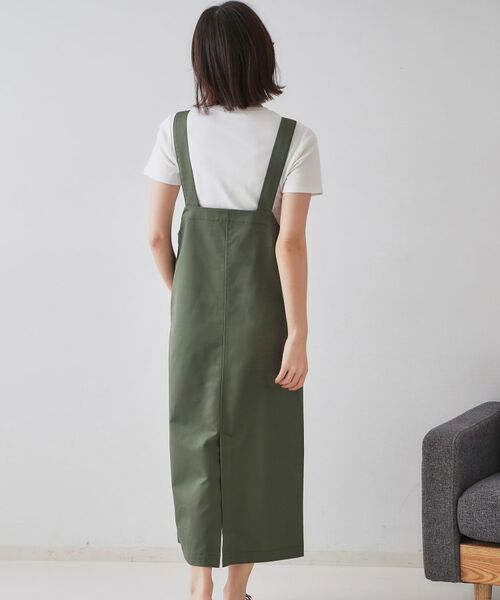 OPAQUE.CLIP / オペーク ドット クリップ ロング・マキシ丈ワンピース | フロントZIPワークジャンスカ【洗濯機洗い可】 | 詳細5