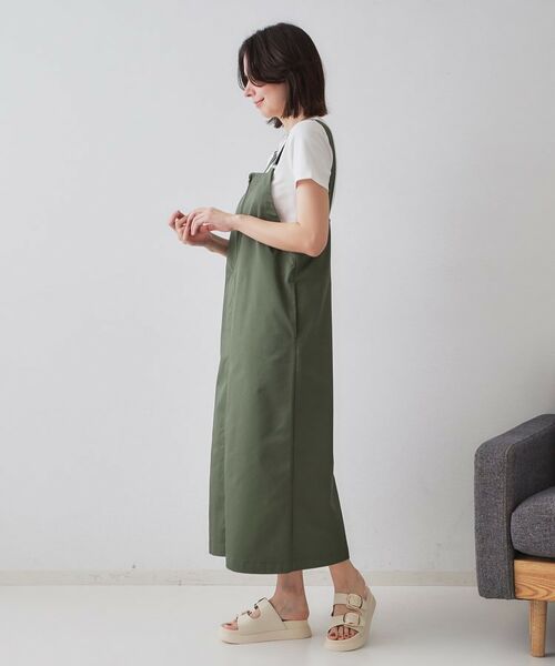 OPAQUE.CLIP / オペーク ドット クリップ ロング・マキシ丈ワンピース | フロントZIPワークジャンスカ【洗濯機洗い可】 | 詳細7