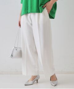 OPAQUE.CLIP / オペーク ドット クリップ パンツ | ストレッチタックワイドパンツ【洗濯機洗い可】