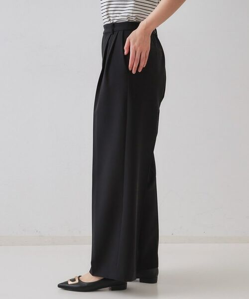 OPAQUE.CLIP / オペーク ドット クリップ パンツ | ストレッチタックワイドパンツ【洗濯機洗い可】 | 詳細11