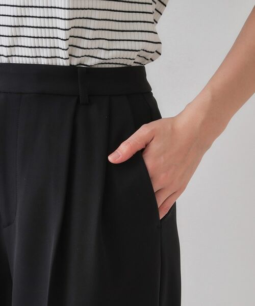 OPAQUE.CLIP / オペーク ドット クリップ パンツ | ストレッチタックワイドパンツ【洗濯機洗い可】 | 詳細15