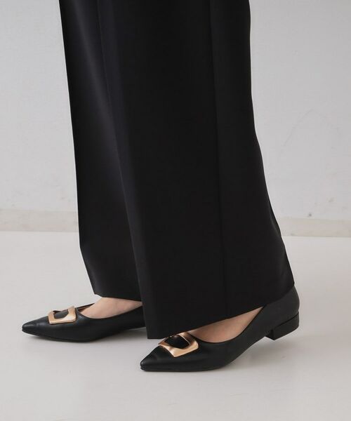 OPAQUE.CLIP / オペーク ドット クリップ パンツ | ストレッチタックワイドパンツ【洗濯機洗い可】 | 詳細16