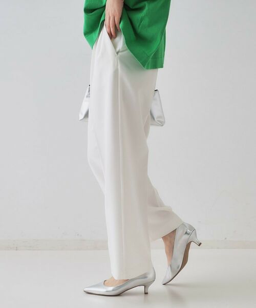 OPAQUE.CLIP / オペーク ドット クリップ パンツ | ストレッチタックワイドパンツ【洗濯機洗い可】 | 詳細3